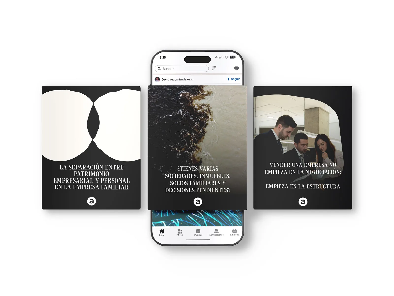 Contenidos para LinkedIn con la nueva identidad corporativa de Delta