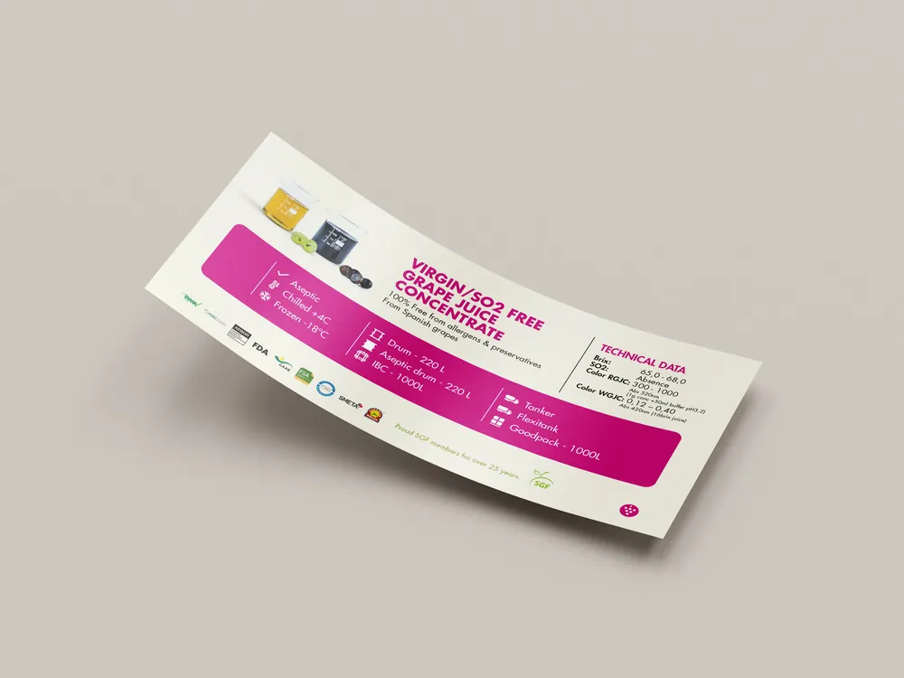 B2B content marketing: Julián Soler technical flyer