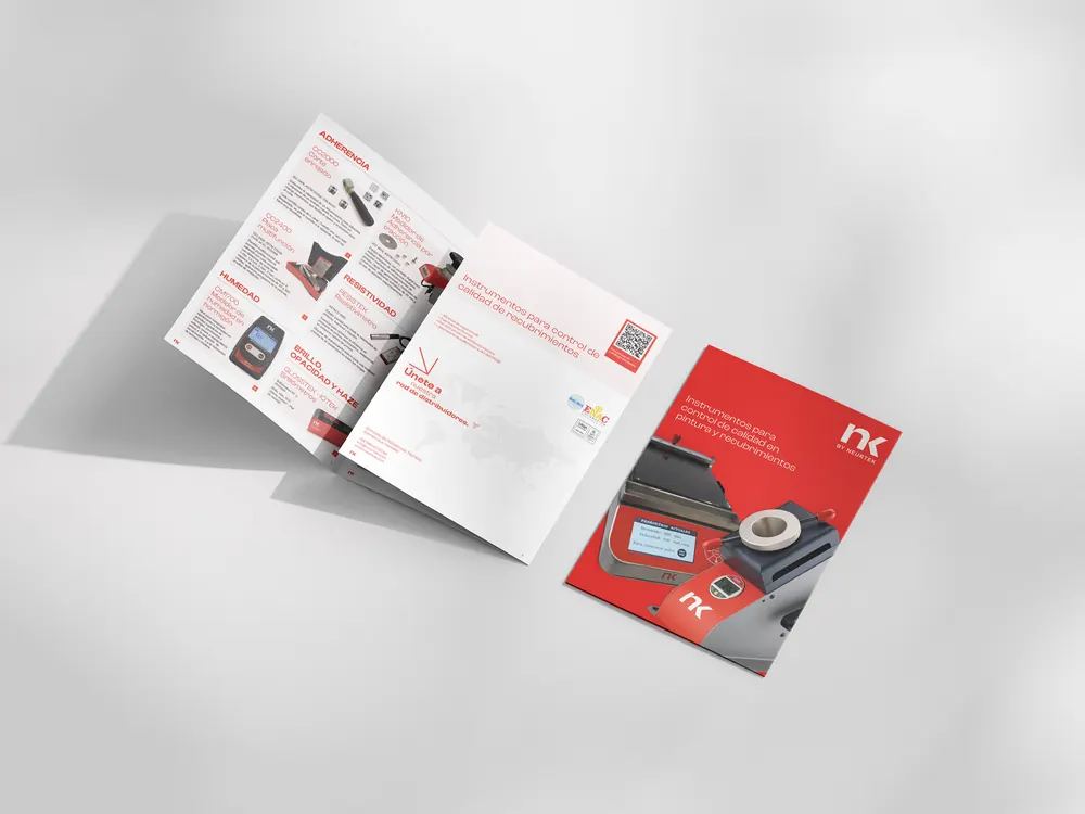 Marketing de contenidos B2B: folleto de instrumentos de NK by NEURTEK