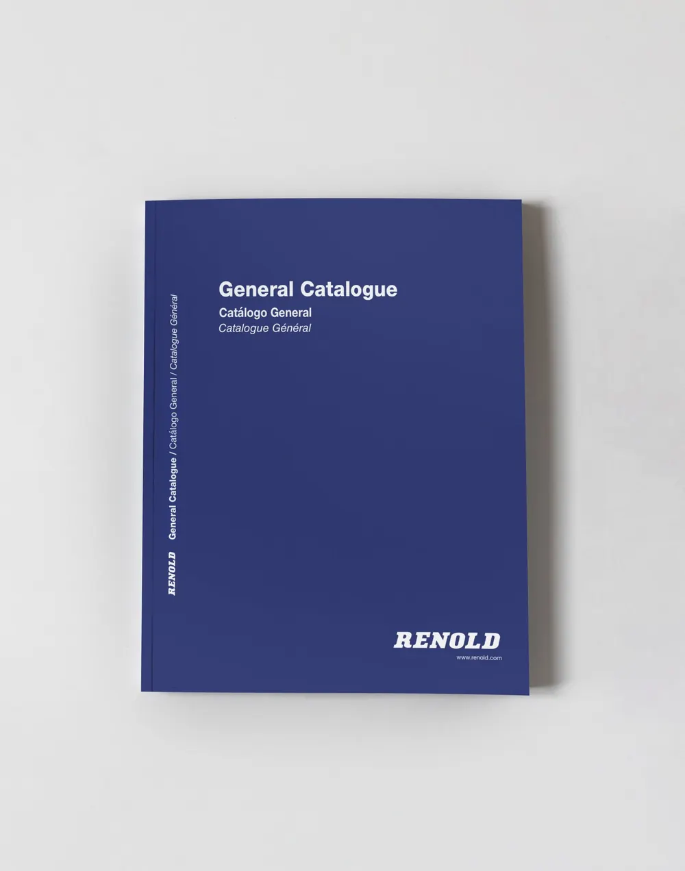 Marketing de contenidos B2B: catálogo general de Renold, trilingüe