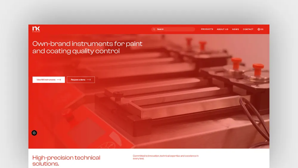 Diseño web B2B de NK by NEURTEK